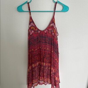 Red and Pink Bohemian Dress